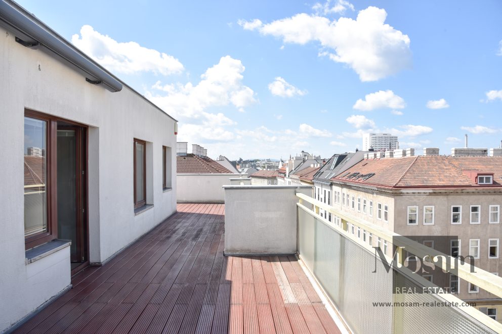 Замечательная квартира с террасой на верхнем этаже с видом на всю Вену